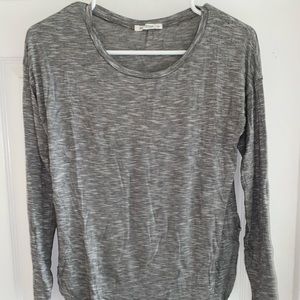 Grey long sleeve T-shirt